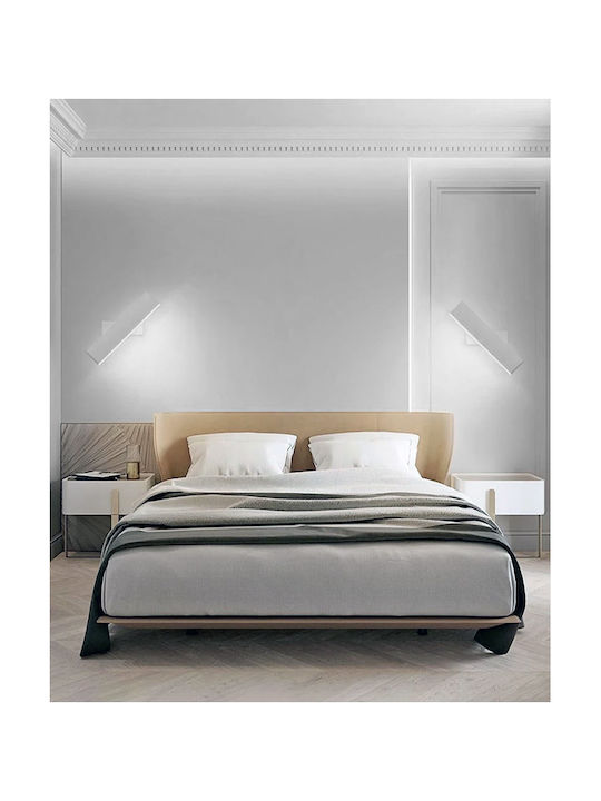 Powertech Leuchte Wand mit Integrierter LED und Neutralweißes Licht 31x6.7x6.8cm