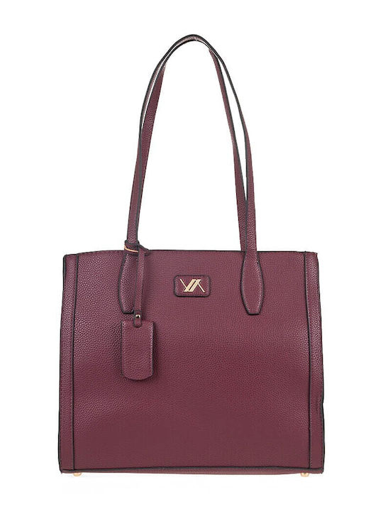 Verde Damen Tasche Schulter Burgundisch