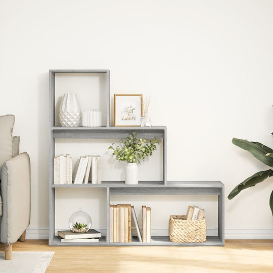 Bibliothek Grau 123x29x123cm