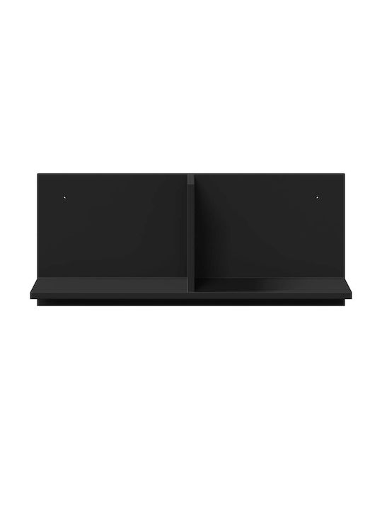 Wall Shelf Black 70x16.5x30cm