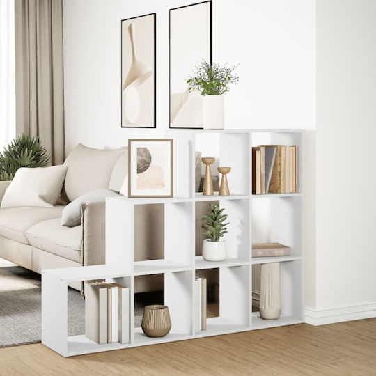 Βιβλιοθήκη Λευκό 137.5x29x103.5εκ.