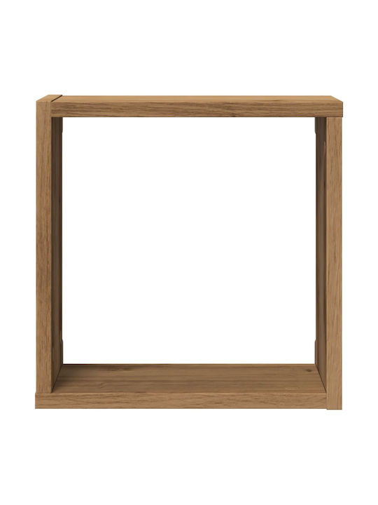 Ράφια Τοίχου Αρτισιανή Δρυς (2τμχ) 30x15x30εκ.