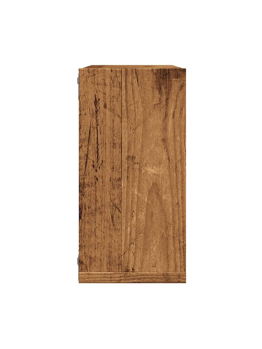 Ράφια Τοίχου Όψη Παλαιού Ξύλου (4τμχ) 30x15x30εκ.