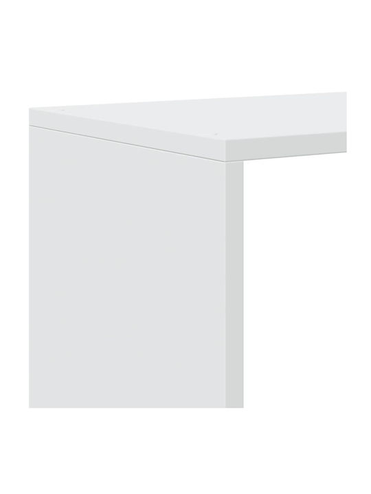 Βιβλιοθήκη Λευκό 131.5x29x131.5εκ.
