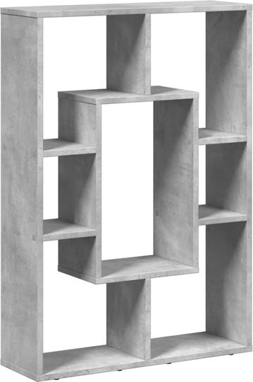 Bibliothek Grau Beton 63x20x90cm