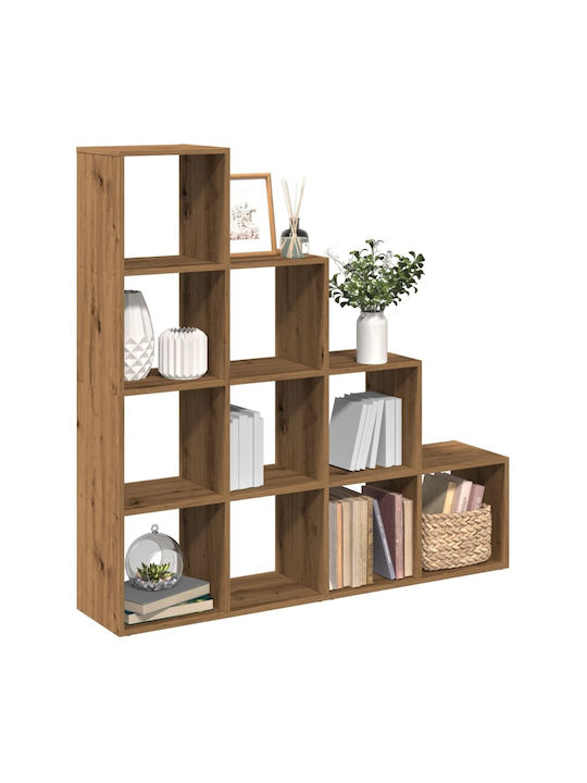 artesanische Braune Eichenbibliothek 131.5x29x131.5cm