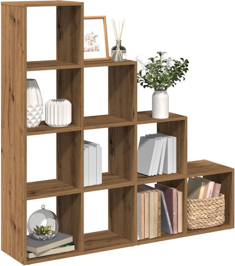 Bibliotecă Maro Artisan Stejar 131.5x29x131.5 cm