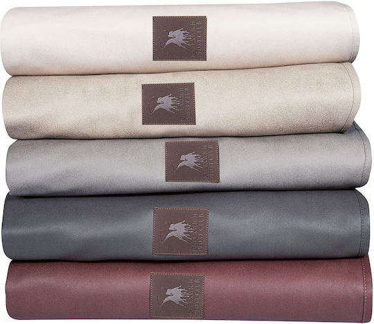 Greenwich Polo Club 3926 Ριχτάρι Διθέσιου Καναπέ Fleece 180x250εκ. Γκρί Ανοιχτό