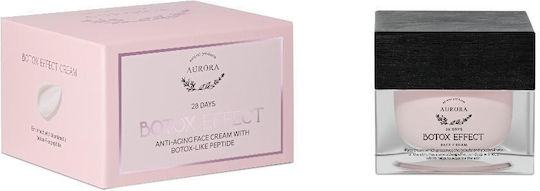Aurora Natural Botox Effect 24ωρη Αντιγηραντική Κρέμα για Πρόσωπο & Χείλη με Aloe Vera & Πεπτίδια 50ml