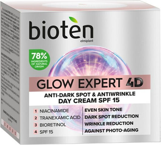 Bioten Glow Expert 4D Cream Face Day with SPF15 50ml | Skroutz.mt