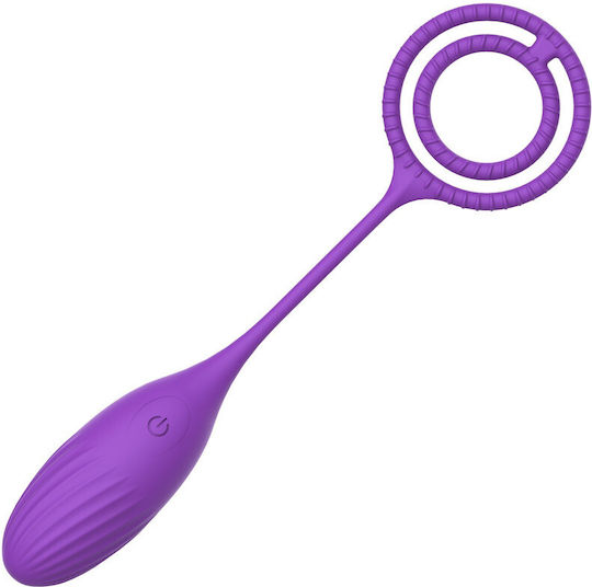 Elia Love Egg Silikon Vibrations-Ei 10 Vibrationsprogramme Fernbedienung USB Lila
