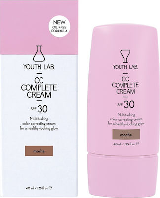 Youth Lab. Complete CC- Mocha Feuchtigkeitsspendend & Regenerierend Creme Gesicht Tag mit SPF30 40ml