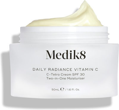 Medik8 Feuchtigkeitsspendend & Aufhellend Creme Gesicht Tag mit SPF30 mit Hyaluronsäure & Vitamin C 50ml