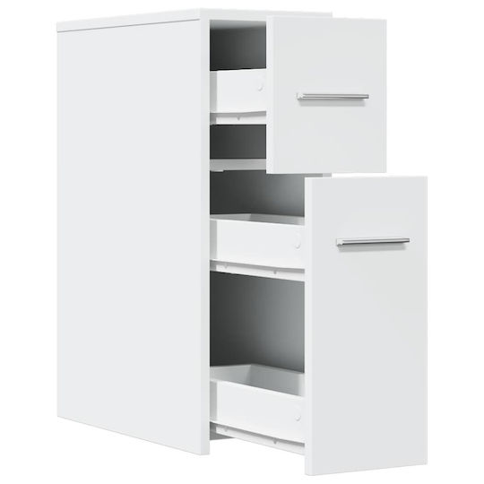 vidaXL Bathroom Cabinet L22xW44xH61.5cm White