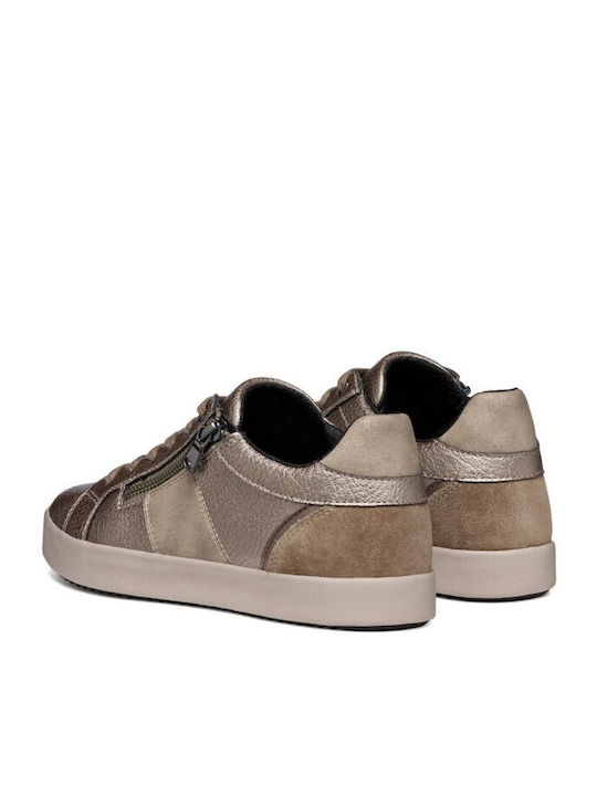 Geox Blomiee Γυναικεία Sneakers Taupe