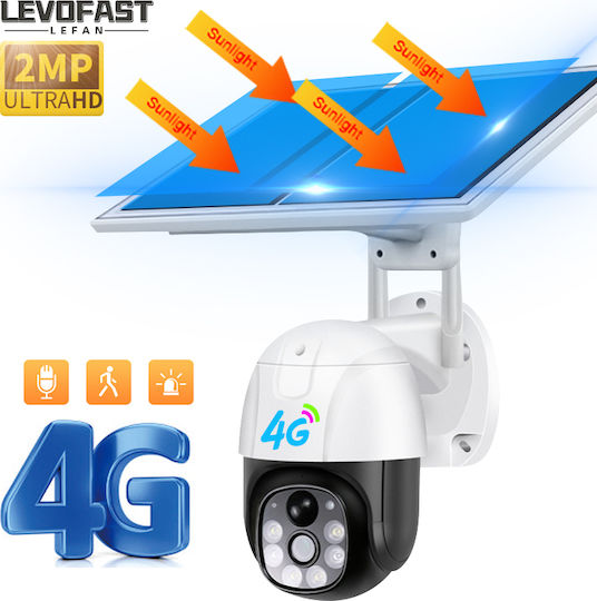 Levofast IP Surveillance Camera 4G Full HD 1080p Waterproof Battery with Two-Way Communication and 6mm Lens