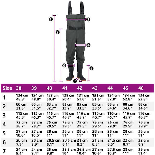 vidaXL Behr Gummistiefel Für Angelbekleidung & Zubehör