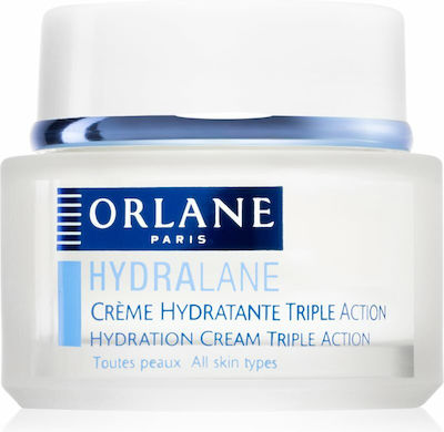 Orlane Paris Ηydralane Creme Hydratante Triple Action Moisturizing Day Cream Suitable for All Skin Types with Υαλουρονικό οξύ 50ml