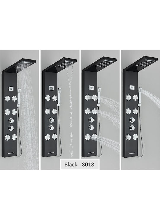 Hydro Massage Column Black