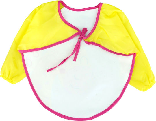Bibs Αδιάβροχη Ποδιά Υφασμάτινη με Μανίκια Happy Girl Giraffe