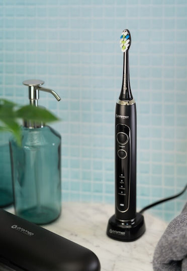 Oromed Oro-sonic Sonic Electric Toothbrush with Brushing Timer Black