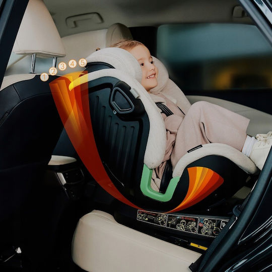 Lionelo Harmony Baby Car Seat i-Size with Isofix Red Brick Bamboo 0-36 kg