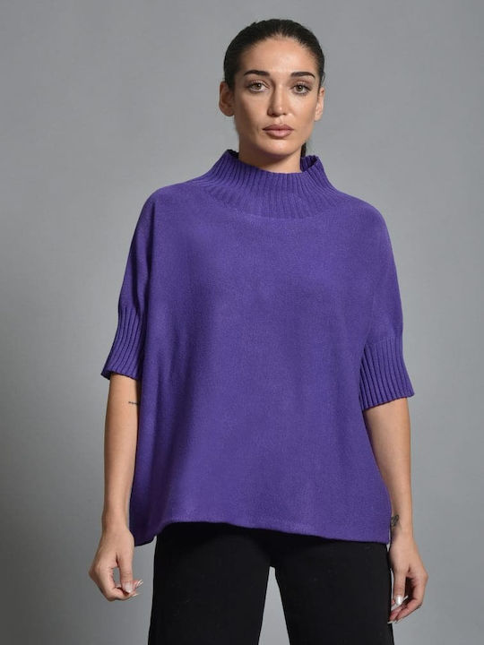 Belle Femme Damen Pullover Purple