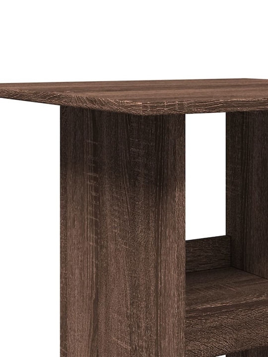 Table Bar Wooden Brown Oak 60x60x102cm