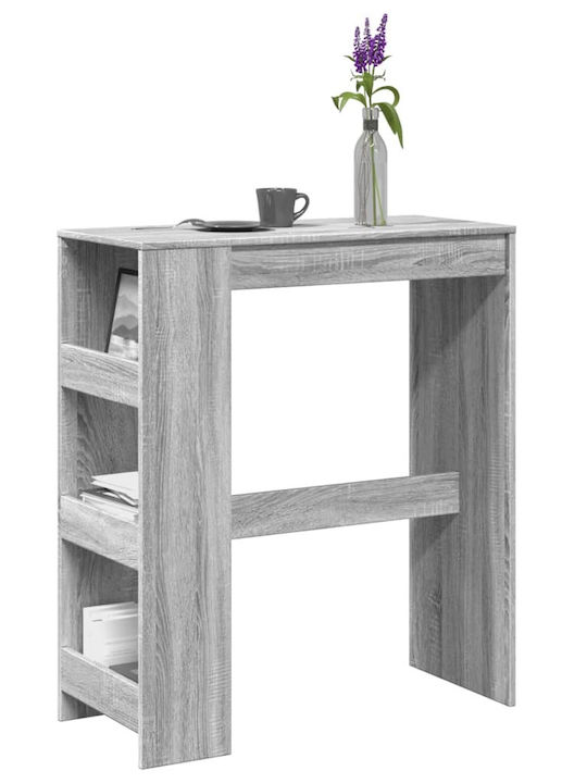 Τραπέζι Μπαρ Ξύλινο Γκρι Sonoma 90x40x103.5εκ.