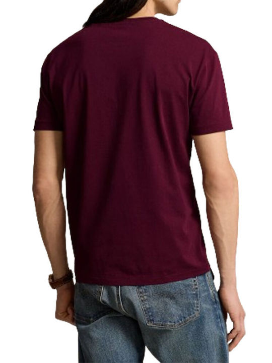 Ralph Lauren T-shirt Bărbătesc cu Mânecă Scurtă Classic Wine