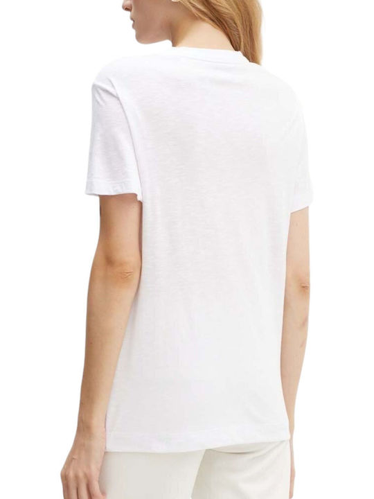 Guess Women's Blouse Short Sleeve Pure White