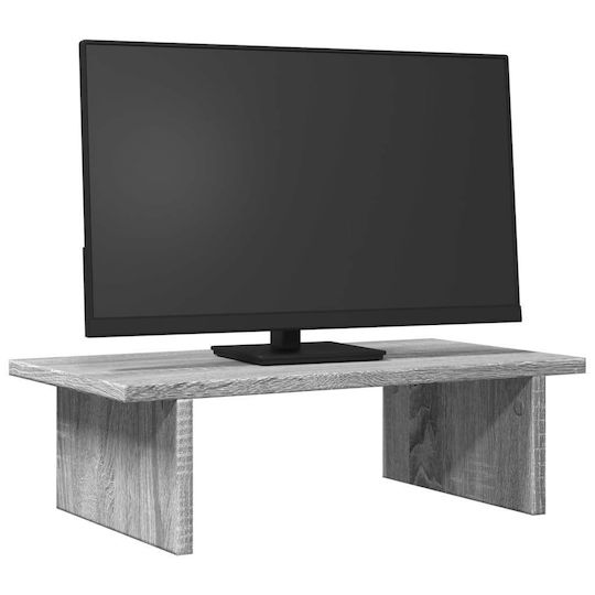 vidaXL Desktop Stand Monitor Gray Sonoma Gray (854702)