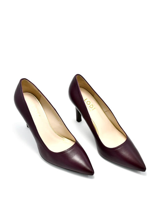 Lodi Leder Pumps Burgundisch