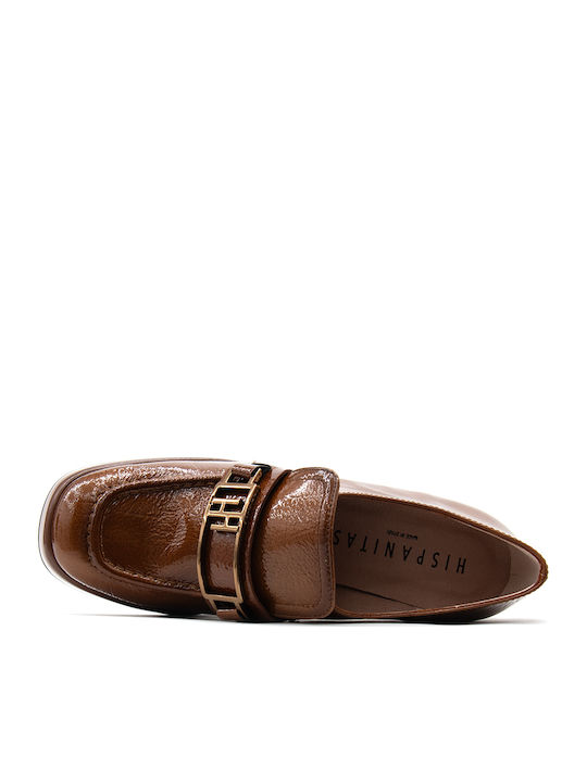 Patent Leather Tabac Brown High Heels