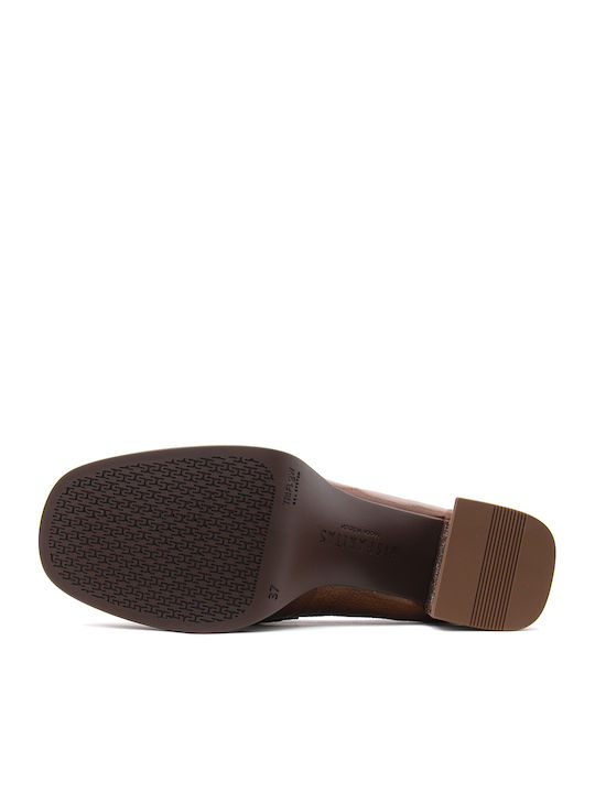 Patent Leather Tabac Brown High Heels