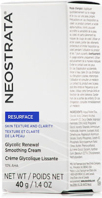 Neostrata Resurface Glycolic Renewal Smoothing Feuchtigkeitsspendend Creme Gesicht Tag 40gr