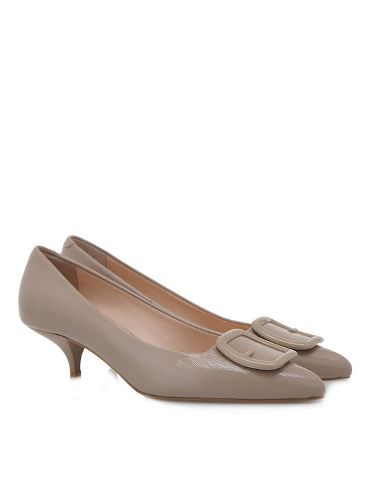 Tsakiris Mallas Leather Pink Medium Heels