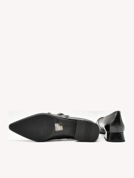 Pumps mit Riemchen Schwarz