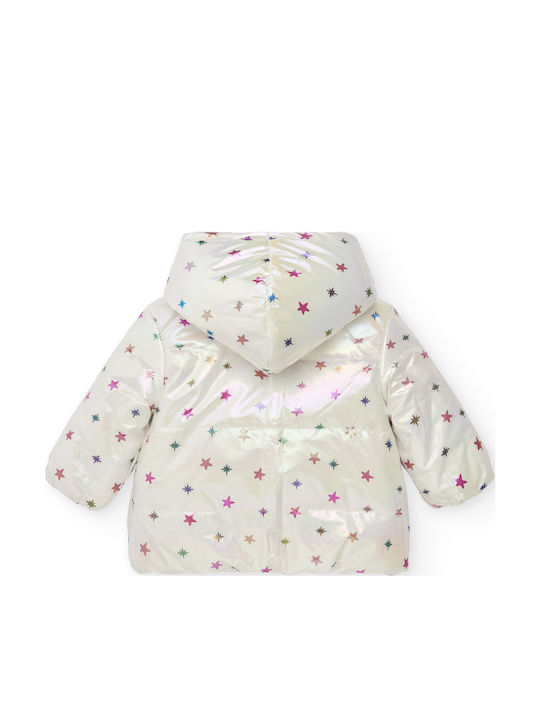 Kinder Freizeitjacke Beidseitig mit Kapuze Fuchsia