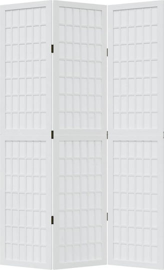 vidaXL Decorative Room Divider Wooden with 3 Panels 105x180cm
