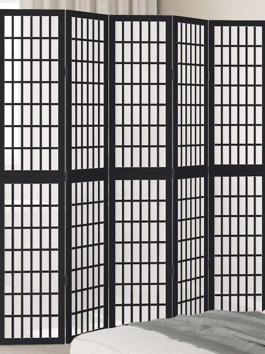 vidaXL Decorativ Paravan Lemn cu 5 Panouri 175x200cm