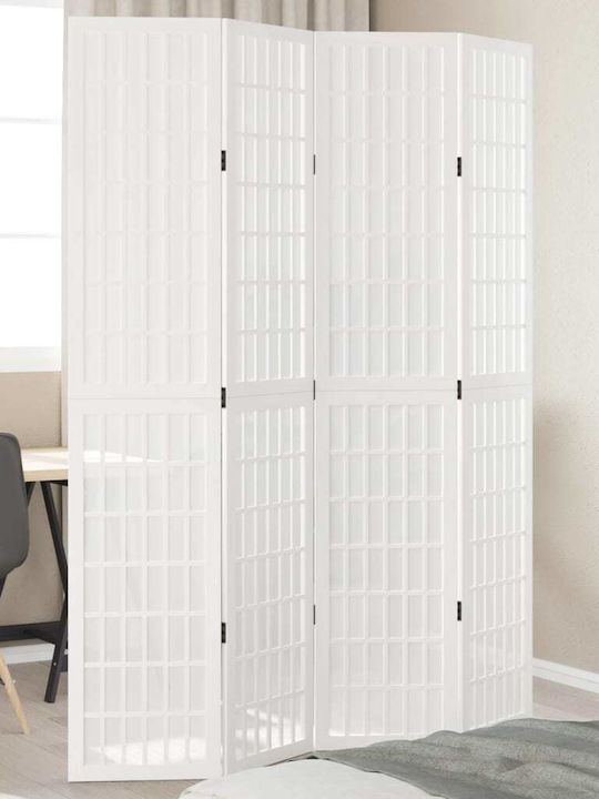 vidaXL Dekorativer Raumteiler Hölzernes mit 4 Paneelen 140x200cm