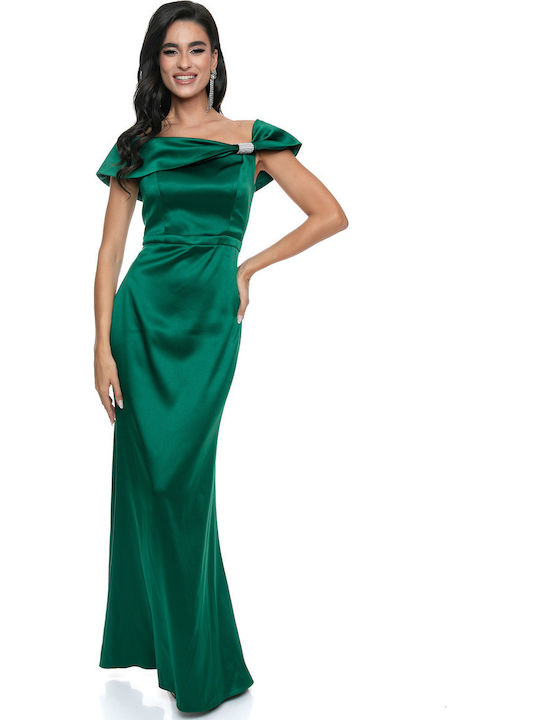 Maxi Dress for Wedding / Baptism Green