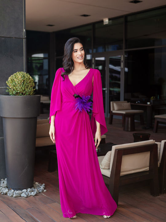 Summer Maxi Dress for Wedding / Baptism Purple