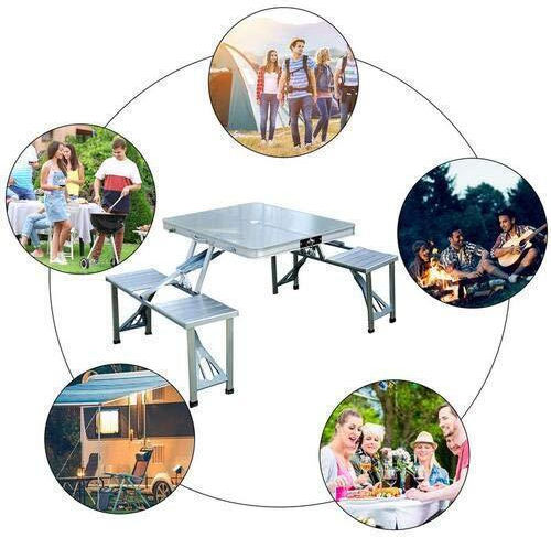 Table Product Dimensions 38.1 W X 83.8 L X 10.2 H cm Foldable Portable Beach Camping Holidays Trips Events Chairs Integrated Vk89