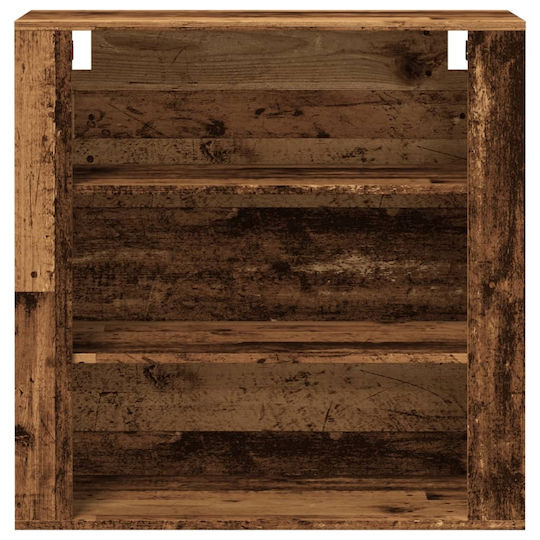 vidaXL Wood Bathroom Cabinet L80xW33xH80cm Brown