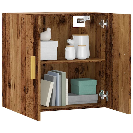 vidaXL Wood Bathroom Cabinet L60xW31xH60cm Brown