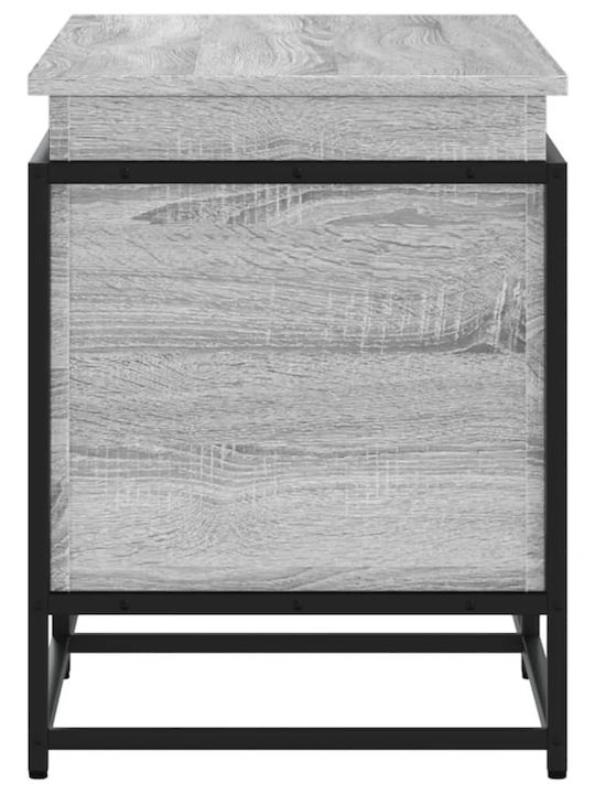 vidaXL Wooden Decorative Trunk Gray 100x40x51.5cm