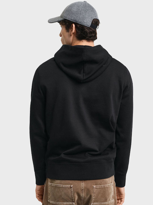 Gant Herren Sweatshirt mit Kapuze Black