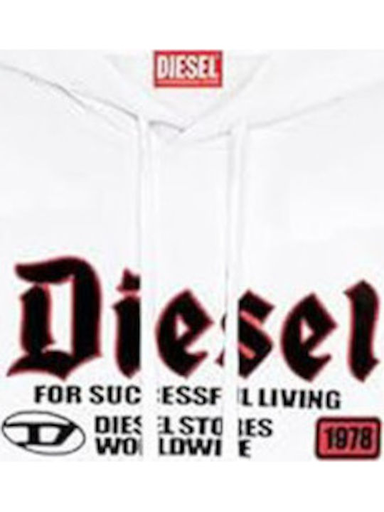 Sweatshirt with Hood White